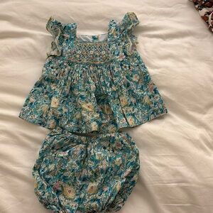 Anavini baby top and bubble bottom shorts